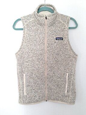 Women's Patagonia Oatmeal Better sweater Vest Full Zip